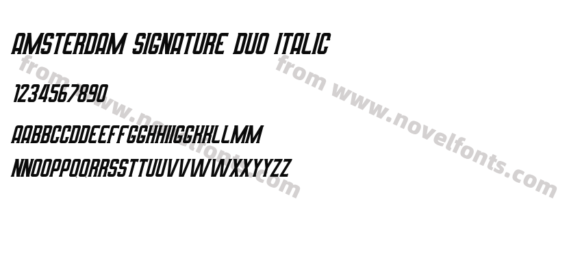 Amsterdam Signature Duo ItalicPreview