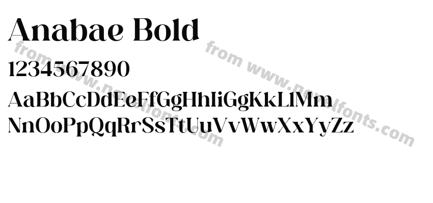 Anabae BoldPreview