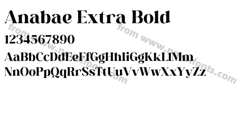 Anabae Extra BoldPreview