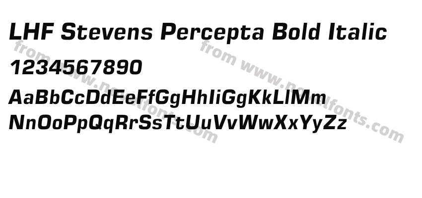 LHF Stevens Percepta Bold ItalicPreview