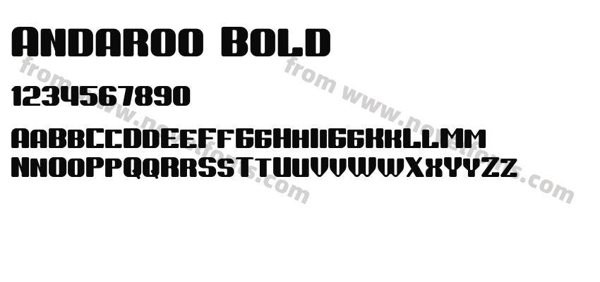 Andaroo BoldPreview