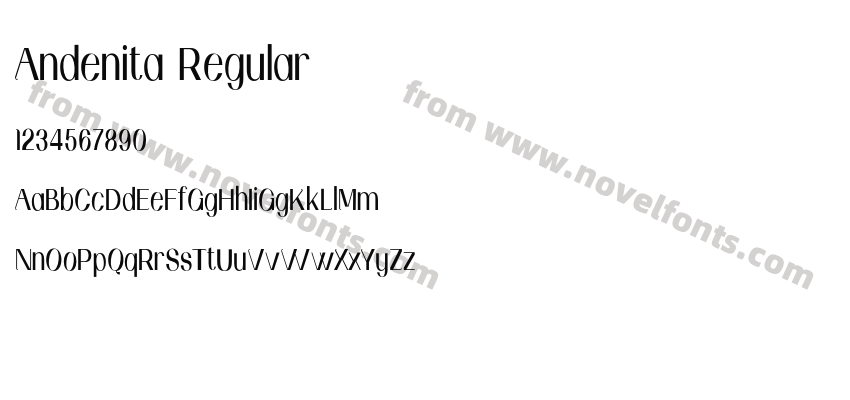 Andenita RegularPreview