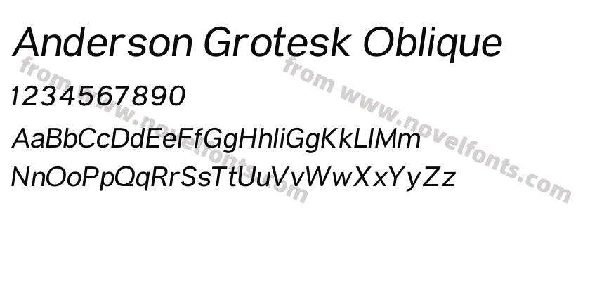 Anderson Grotesk ObliquePreview