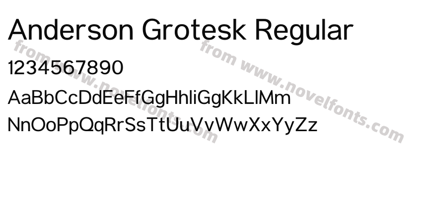 Anderson Grotesk RegularPreview