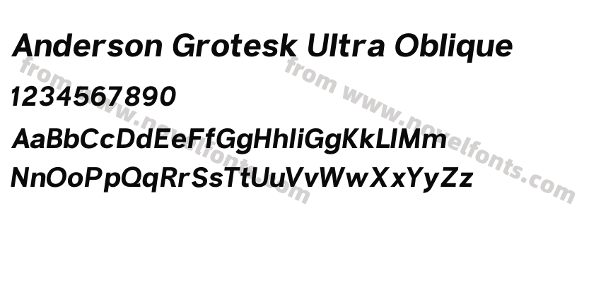 Anderson Grotesk Ultra ObliquePreview