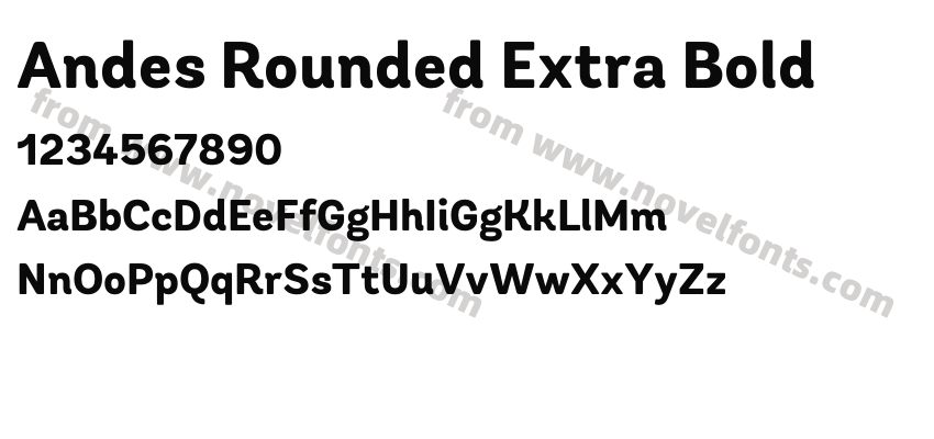 Andes Rounded Extra BoldPreview