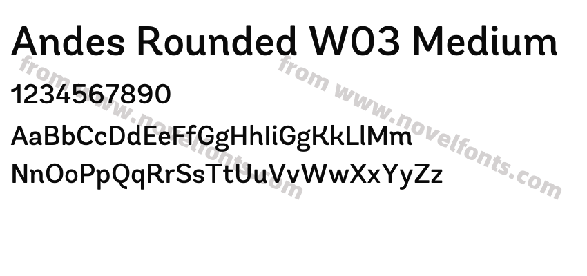 Andes Rounded W03 MediumPreview