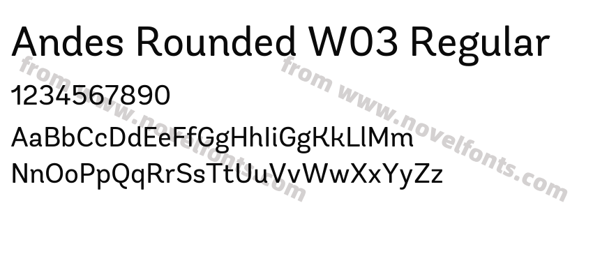 Andes Rounded W03 RegularPreview
