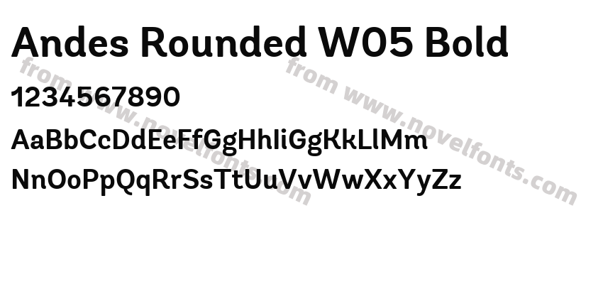 Andes Rounded W05 BoldPreview
