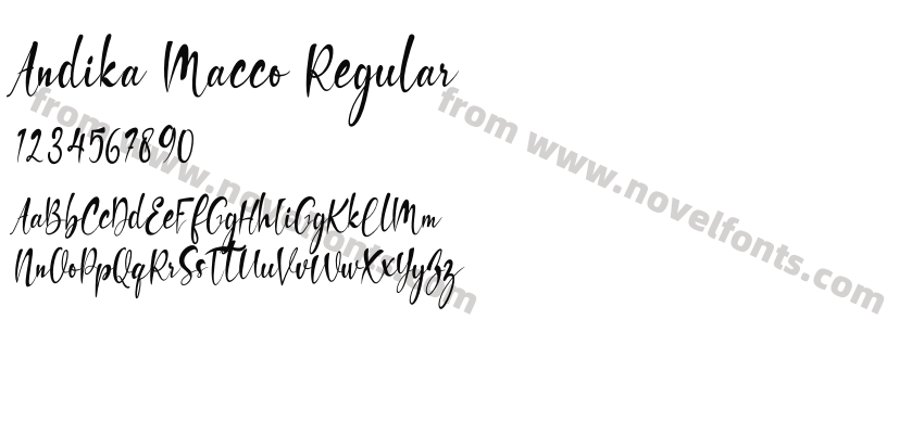 Andika Macco RegularPreview