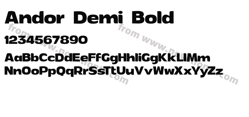 Andor Demi BoldPreview