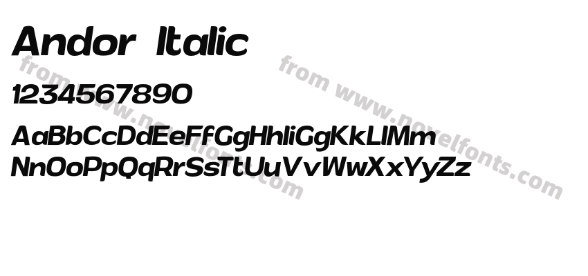 Andor ItalicPreview
