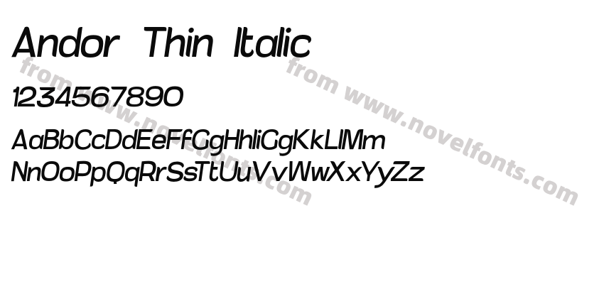 Andor Thin ItalicPreview