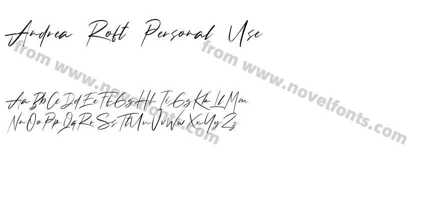 Andrea Roft Personal UsePreview