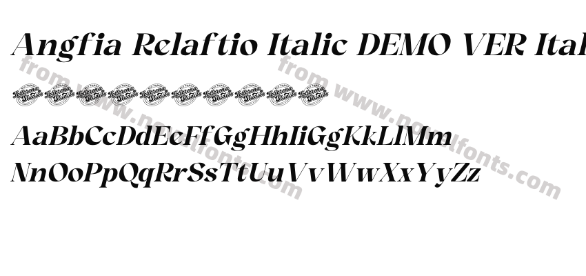 Angfia Relaftio Italic DEMO VER ItalicPreview