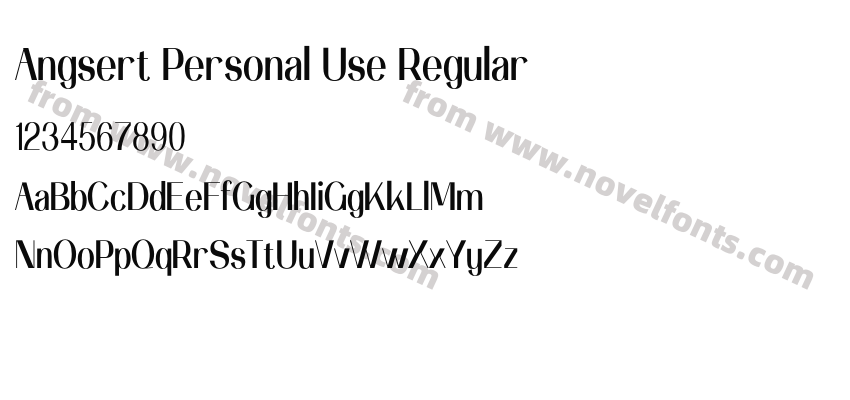 Angsert Personal Use RegularPreview