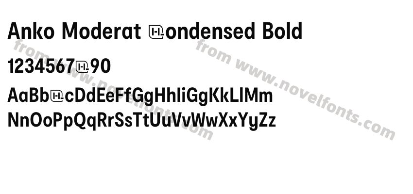 Anko Moderat Condensed BoldPreview