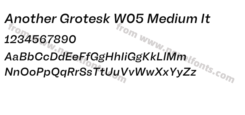 Another Grotesk W05 Medium ItPreview