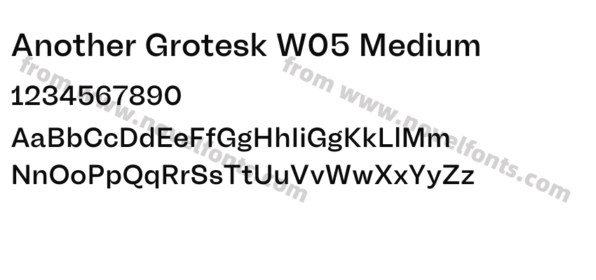 Another Grotesk W05 MediumPreview