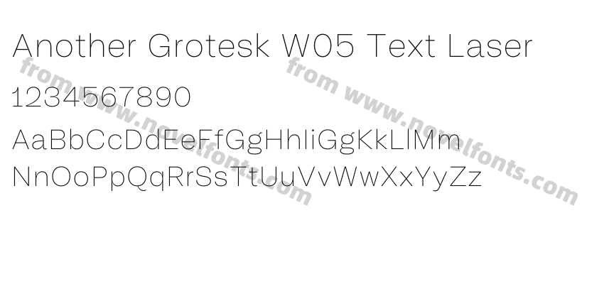 Another Grotesk W05 Text LaserPreview