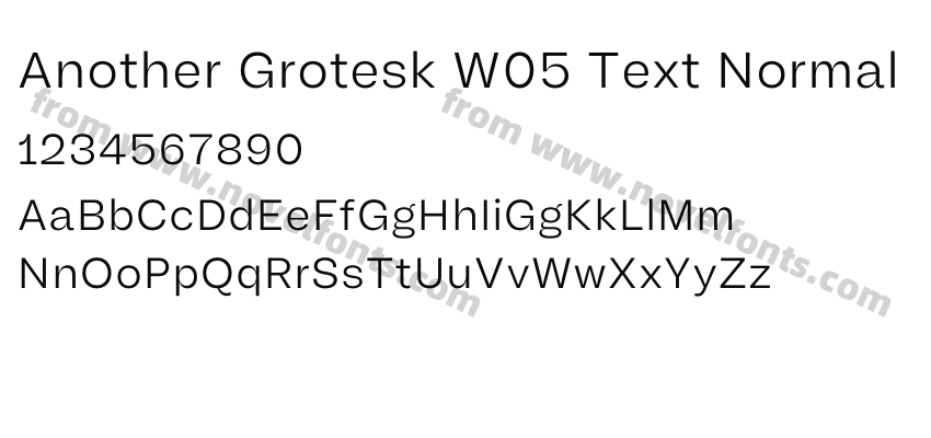 Another Grotesk W05 Text NormalPreview