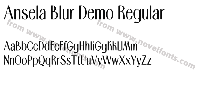 Ansela Blur Demo RegularPreview