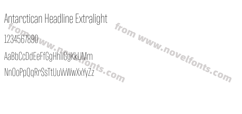 Antarctican Headline ExtralightPreview