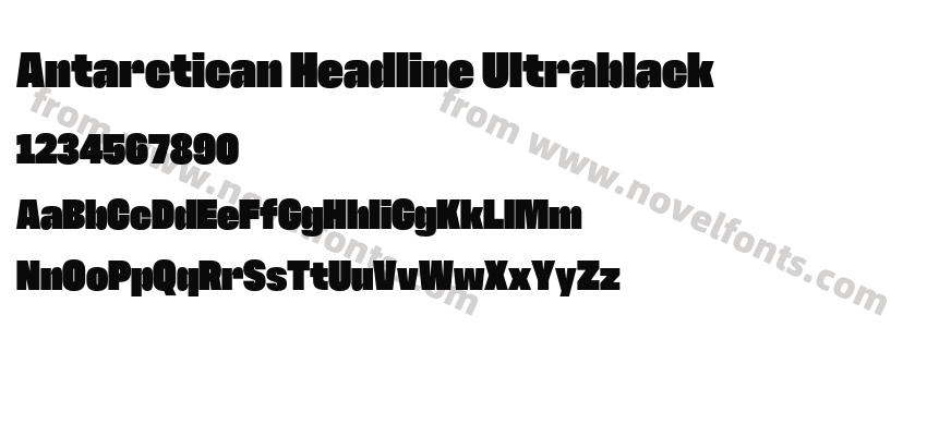 Antarctican Headline UltrablackPreview