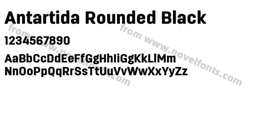 Antartida Rounded BlackPreview