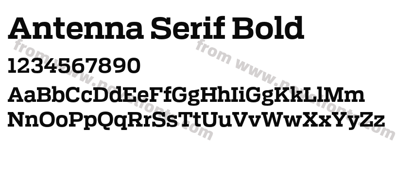Antenna Serif BoldPreview
