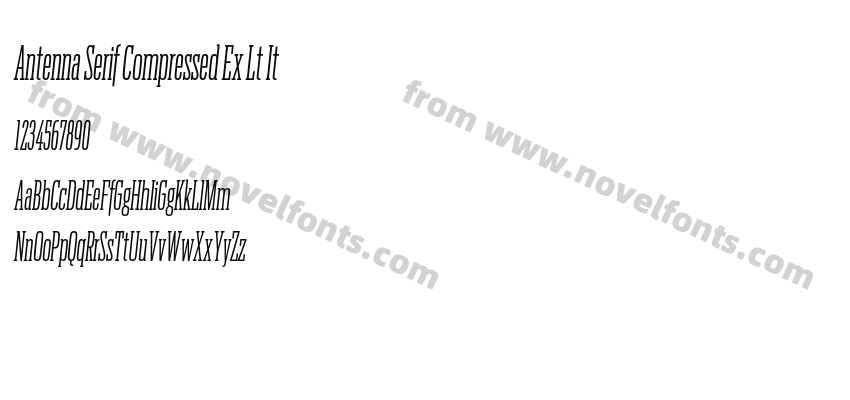 Antenna Serif Compressed Ex Lt ItPreview