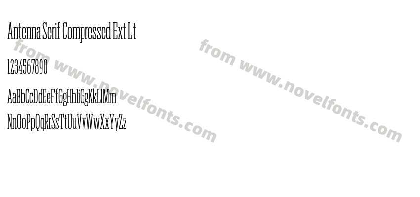 Antenna Serif Compressed Ext LtPreview