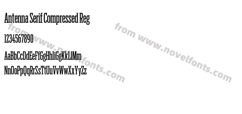 Antenna Serif Compressed RegPreview