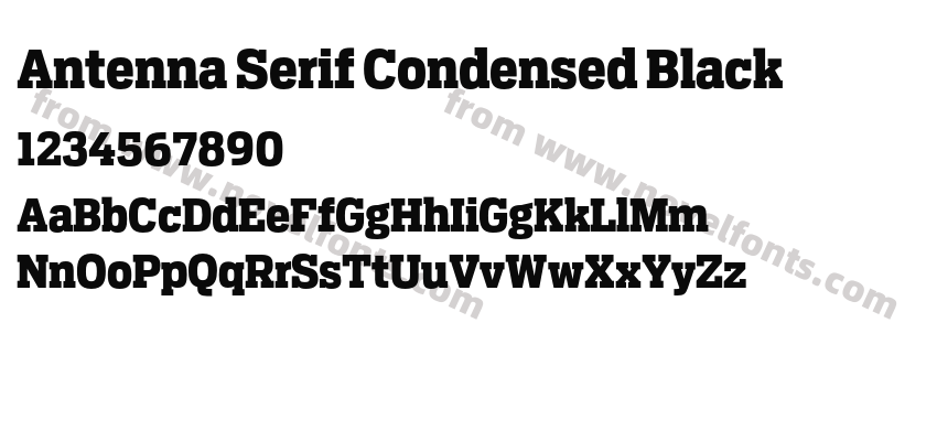 Antenna Serif Condensed BlackPreview