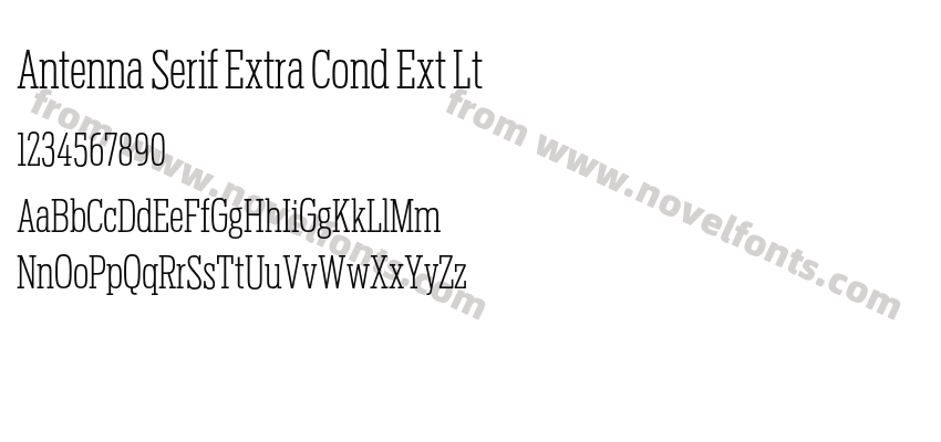 Antenna Serif Extra Cond Ext LtPreview