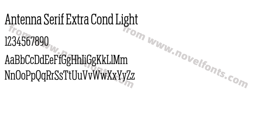 Antenna Serif Extra Cond LightPreview