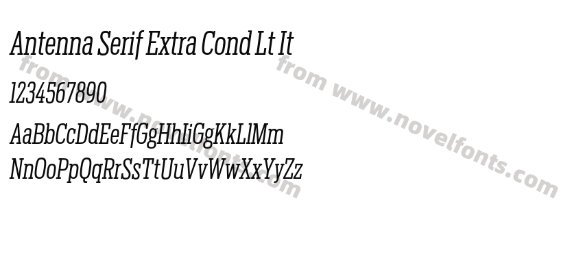Antenna Serif Extra Cond Lt ItPreview
