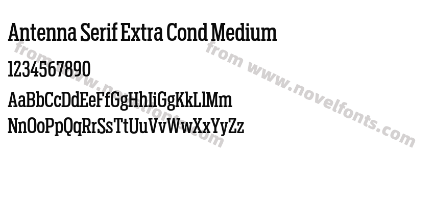 Antenna Serif Extra Cond MediumPreview