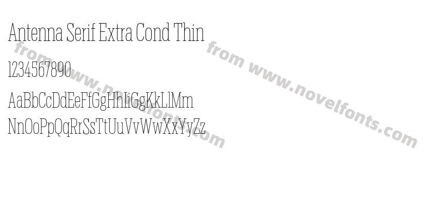 Antenna Serif Extra Cond ThinPreview