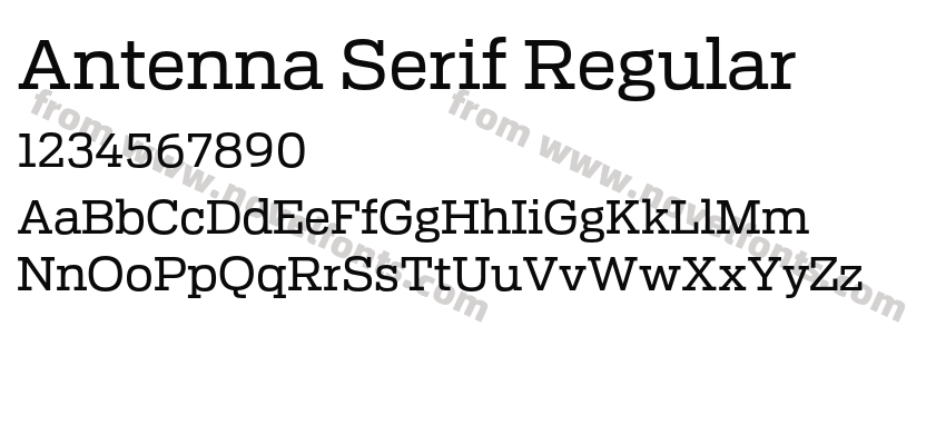 Antenna Serif RegularPreview