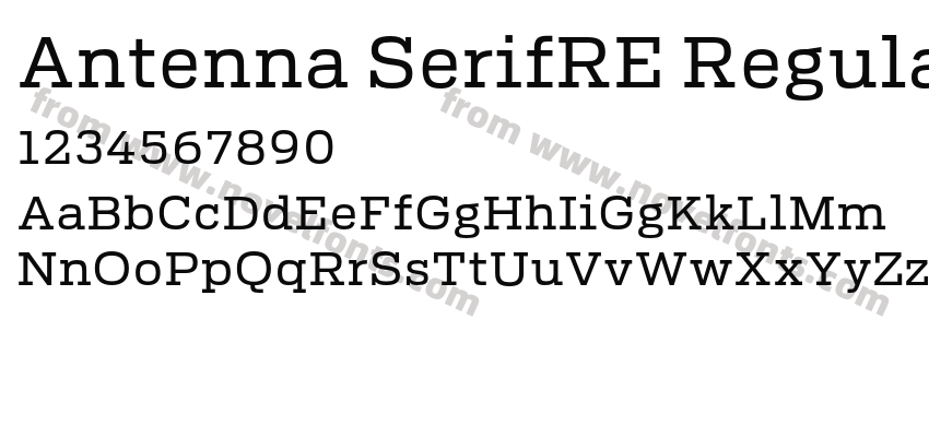 Antenna SerifRE RegularPreview