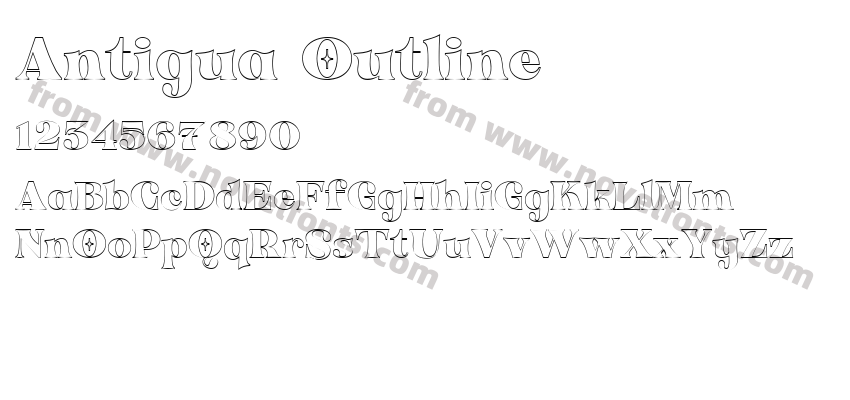 Antigua OutlinePreview