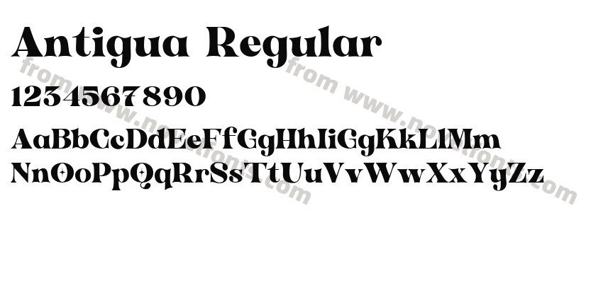 Antigua RegularPreview