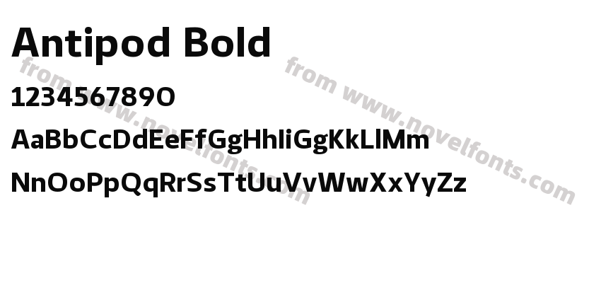 Antipod BoldPreview