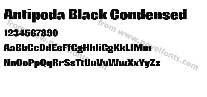 Antipoda Black CondensedPreview