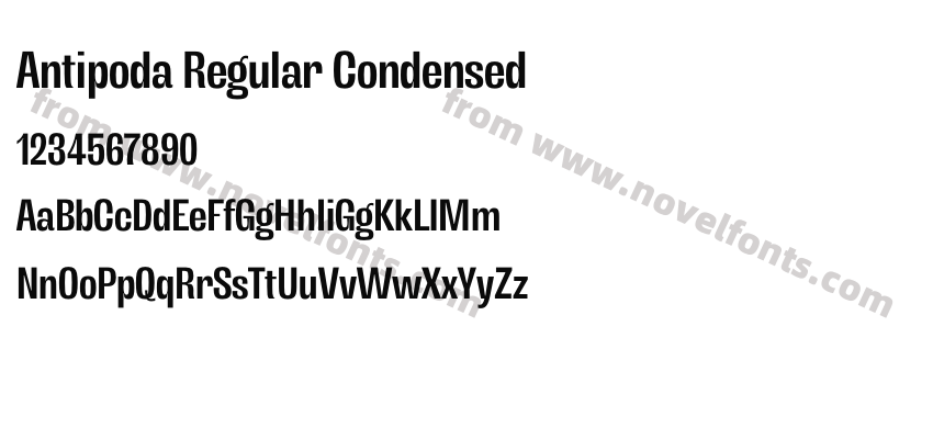 Antipoda Regular CondensedPreview