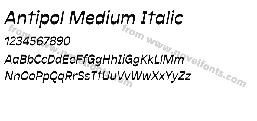 Antipol Medium ItalicPreview