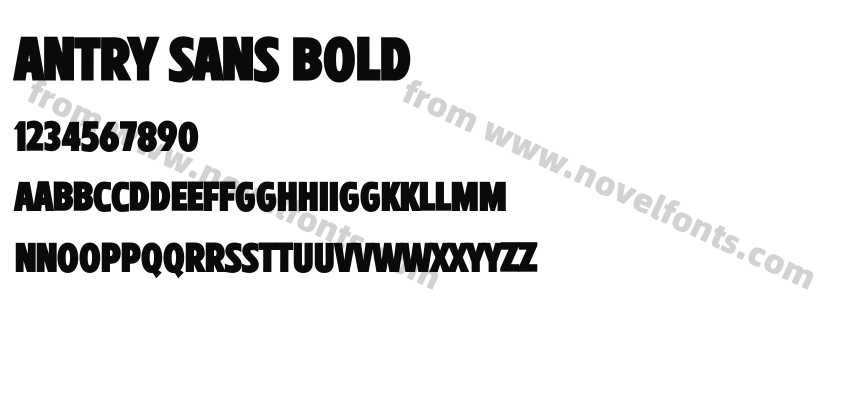 Antry Sans BoldPreview