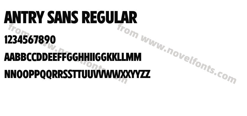 Antry Sans RegularPreview
