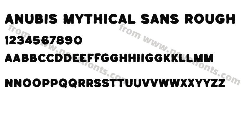 Anubis Mythical Sans RoughPreview